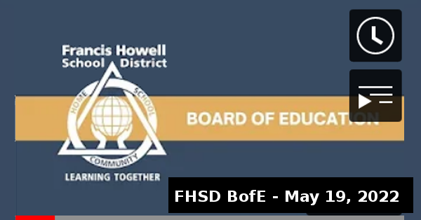 FHSD Board of Education May 19, 2022